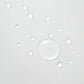 Clear droplets on a white background