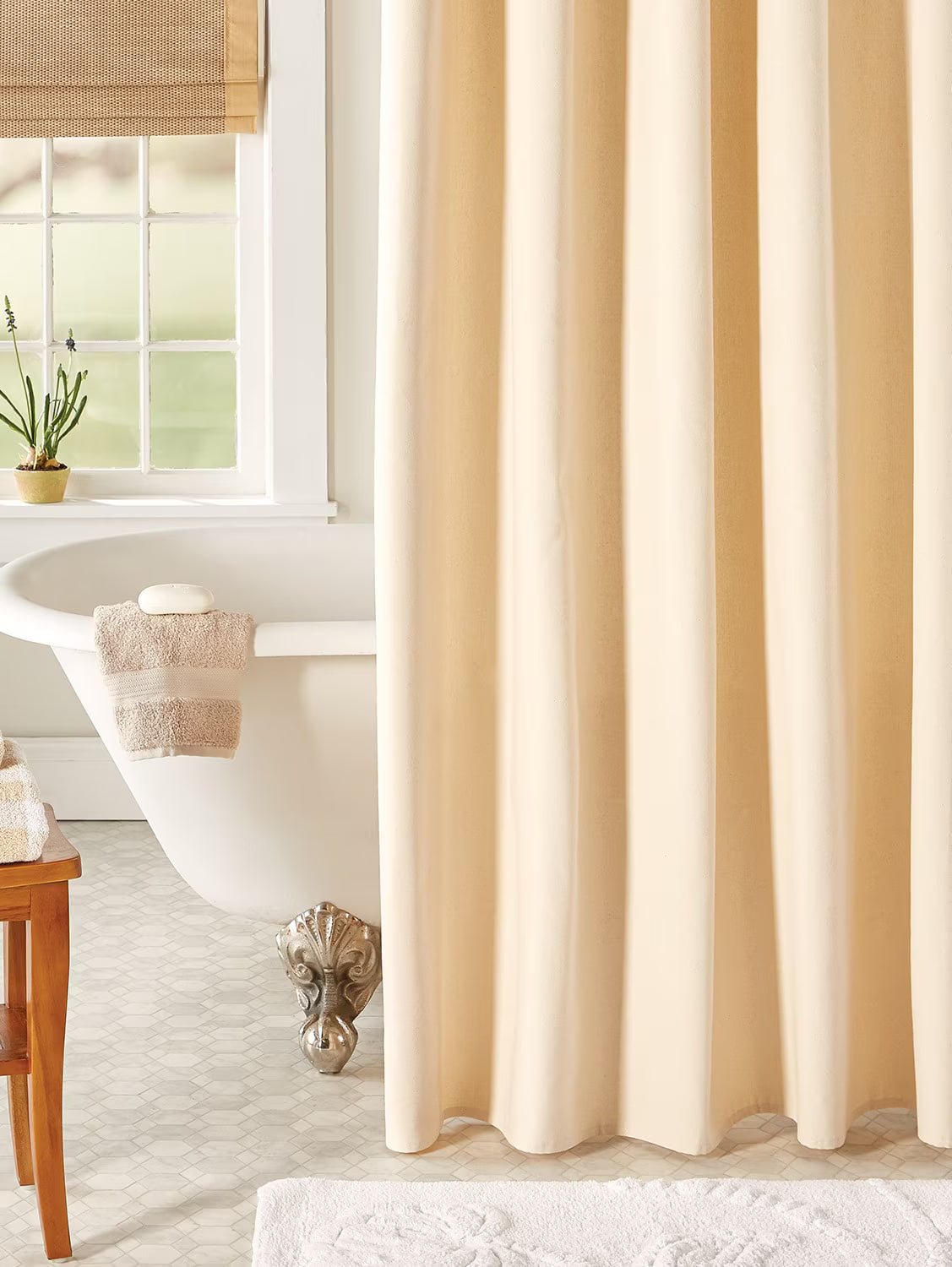 Cotton Duck Shower Curtain