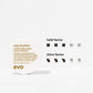 Evo crop strutters construction cream container with feature icons on a white background