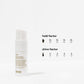 White bottle of evo hair product with 'hold factor' and 'shine factor' icons on a white background