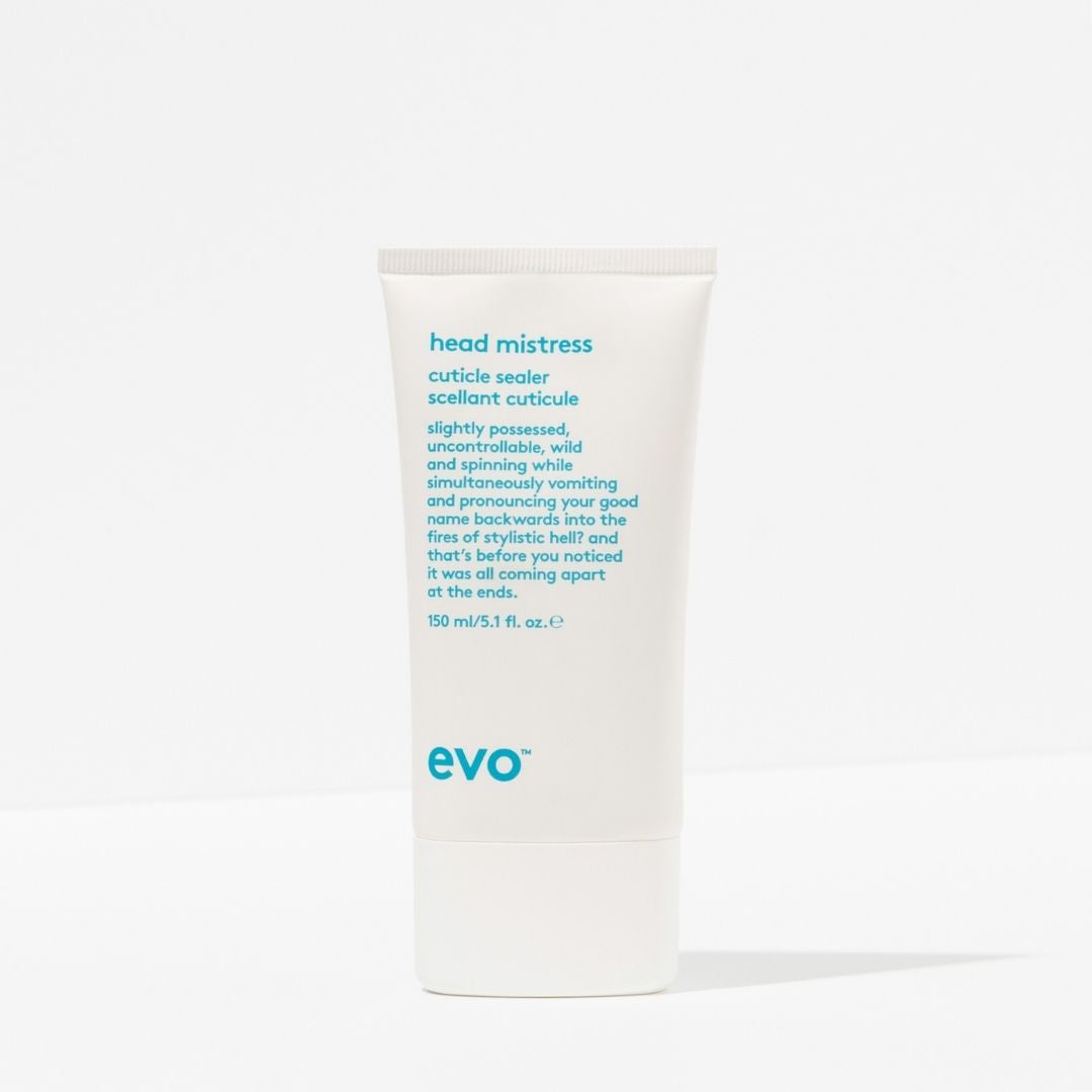 Full-sized tube of Head Mistress Cuticle Sealer against white background
