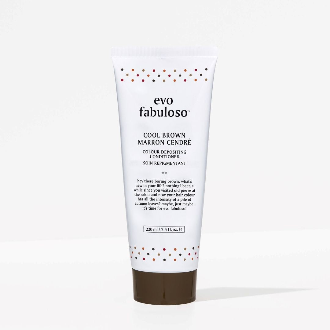 Evo Fabuloso hair color product tube on a white background