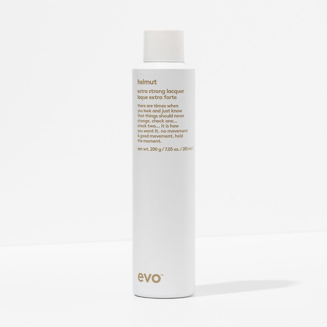 Evo hair product bottle on a white background