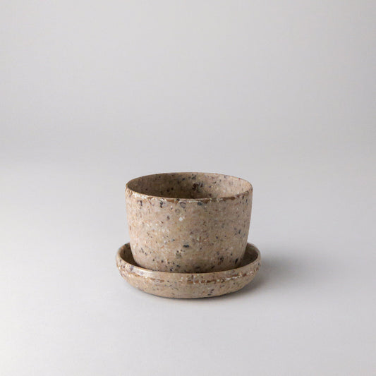 Coffee Bean Husk Mini Planter Pot