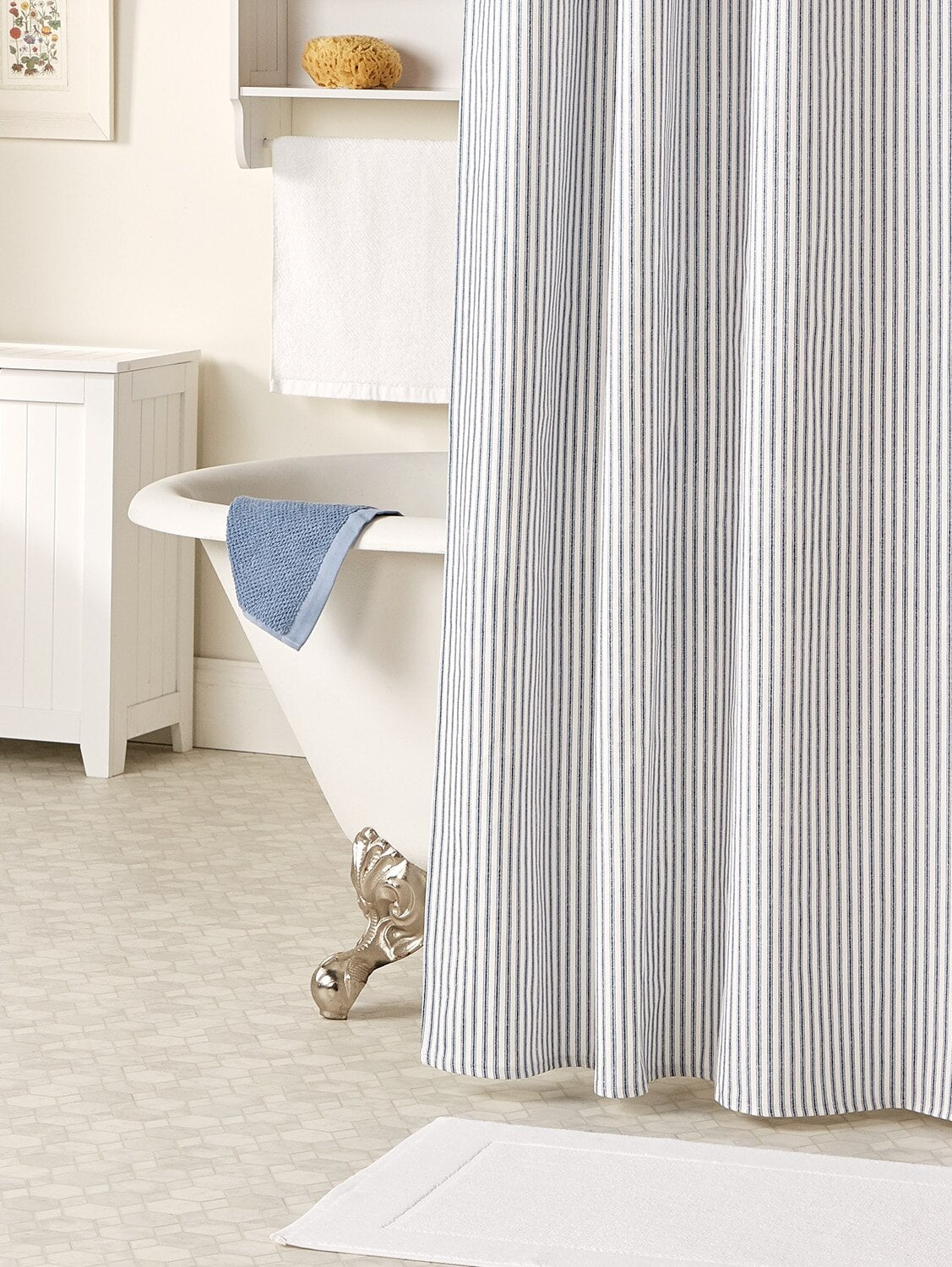 Cotton Duck Shower Curtain