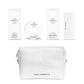 ILES FORMULA hair care products including a vegan leather beauty bag on a white background