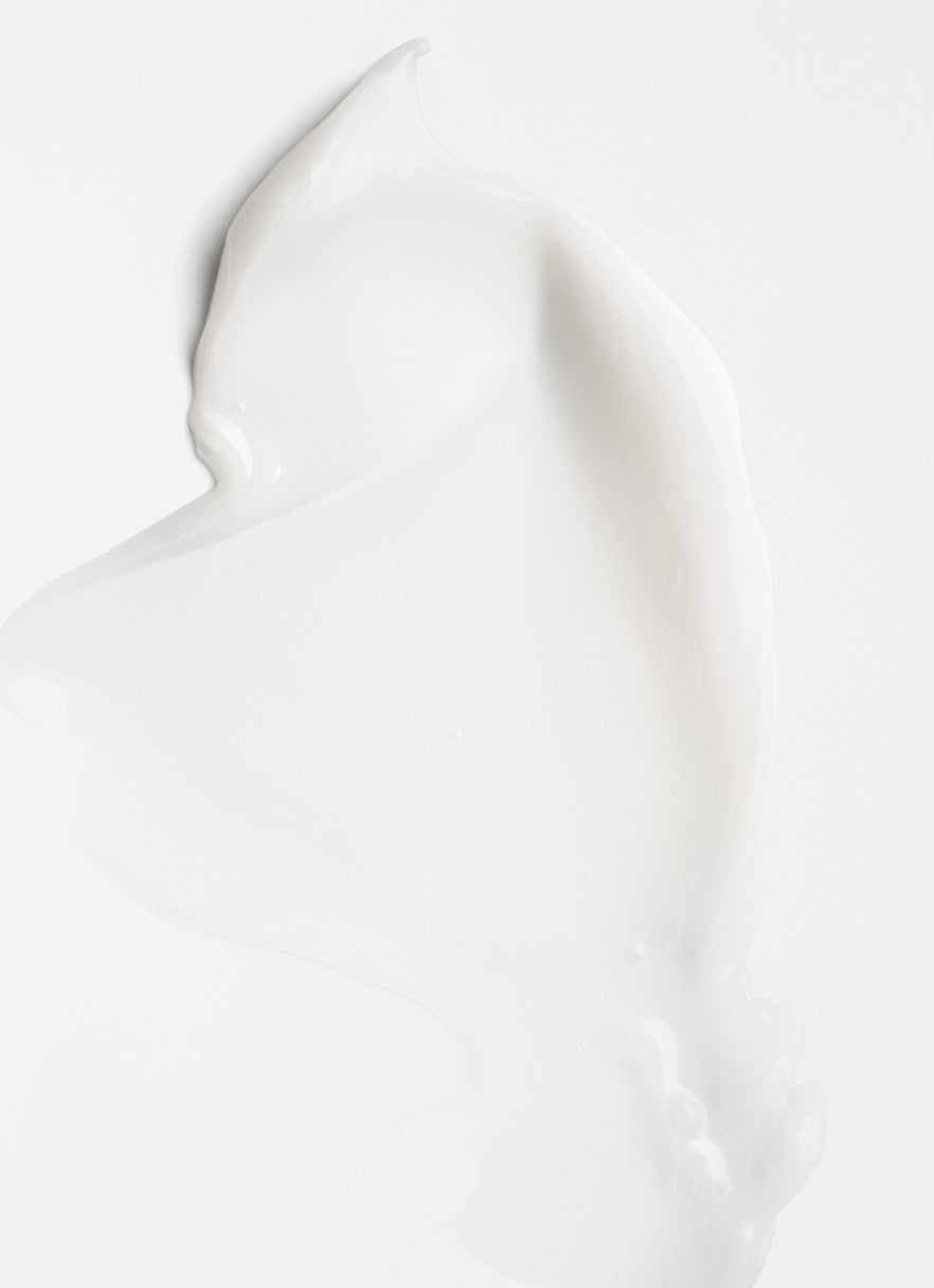 White cream on a white background