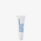 A tube of Malin + Goetz lip moisturizer with a white and blue label, indicating a hydrating lip gel content.